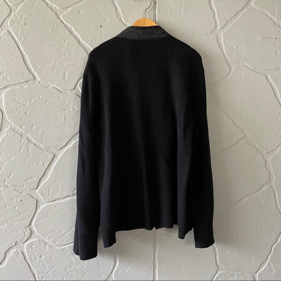 Zenergy by Chico’s Black Zip Lace Print Jacket - Picture 5 of 8